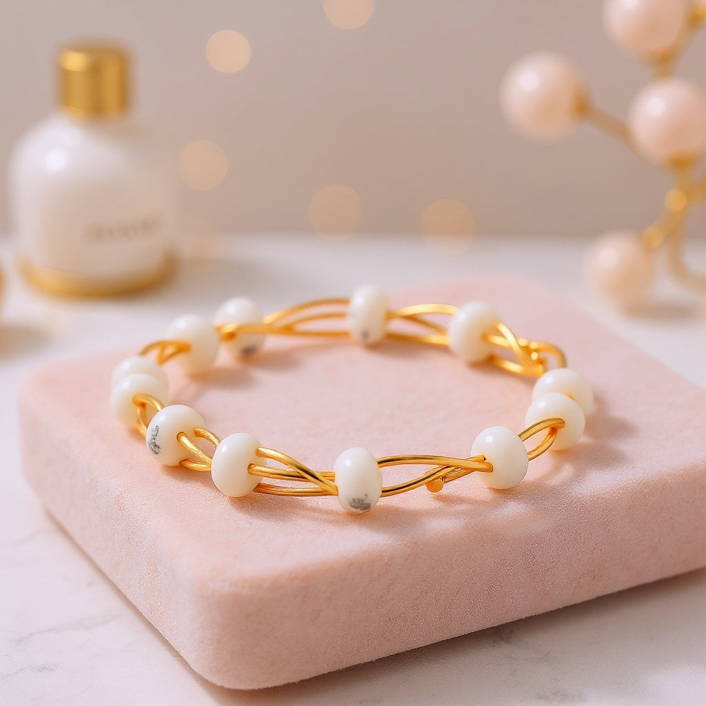 Gilded Serenity Bracelets - Luxury Elegance Redefined